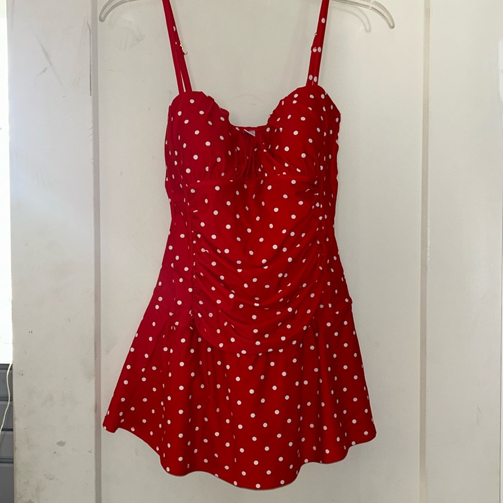 Cute polka dot bathing suit
